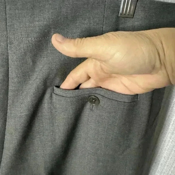 NEW Talbots Women’s 12P Wool Blend Dark Gray Heritage Wide Leg Pants Trousers - Picture 5 of 13